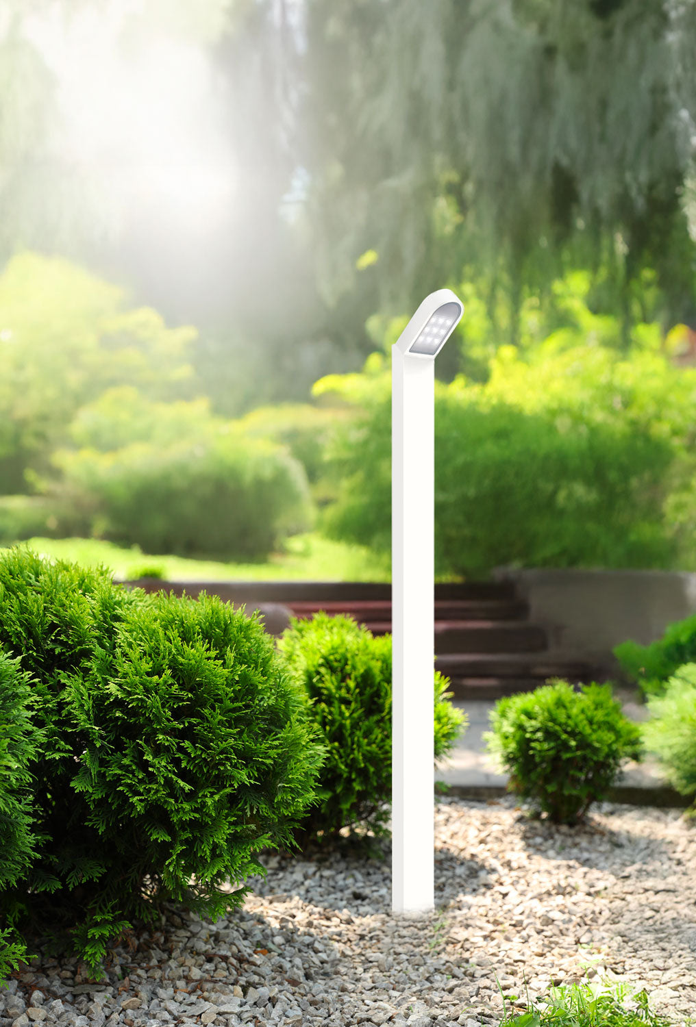 ZenSingle faretto ambientato Taoluce bianco 120.7 cm